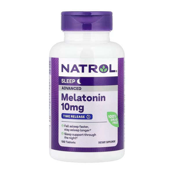  Розширений сон Мелатонін 10 мг - 100 таблеток   Advanced Sleep Melatonin 10mg - 100 tabs