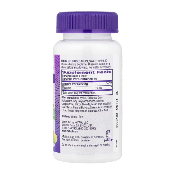  Мелатонін 10 мг - 60 таблеток    Melatonin 10mg - 60 tabs