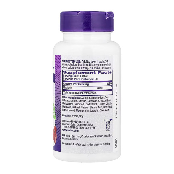    Мелатонін 3 мг - 90 таблеток   Melatonin 3mg - 90 tabs
