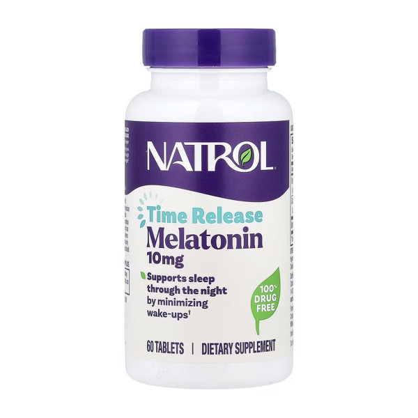  Мелатонін з уповільненим вивільненням 10 мг - 60 таблеток   Time Release Melatonin 10mg - 60 tab