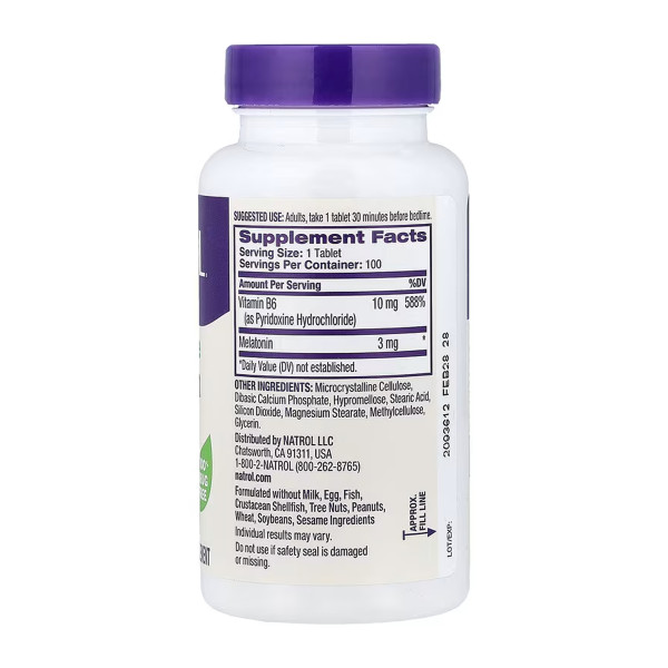 Melatonin 3mg - 100 tabs