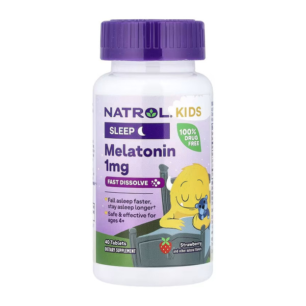   Дитячий мелатонін 1 мг - 40 таблеток    Kids Melatonin 1mg - 40 tabs