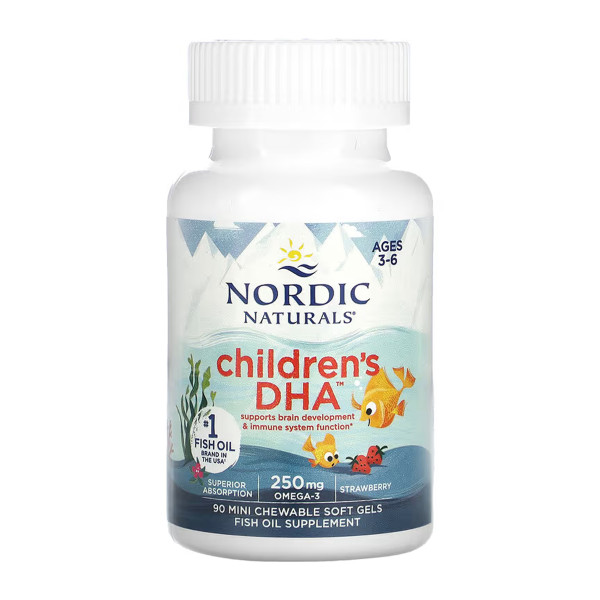Дитяча DHA - 90 міні м'яких капсул                           Children's DHA - 90 mini softgels