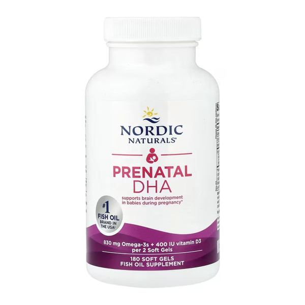    Пренатальний ДГК - 180 м'яких капсул               Prenatal DHA - 180 softgels