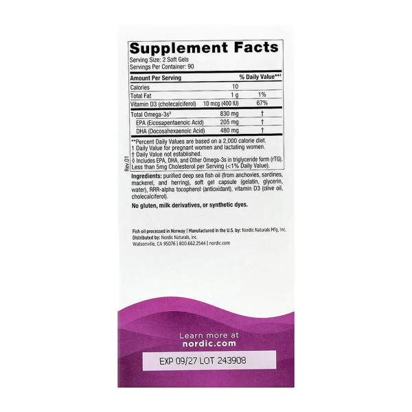    Пренатальний ДГК - 180 м'яких капсул               Prenatal DHA - 180 softgels