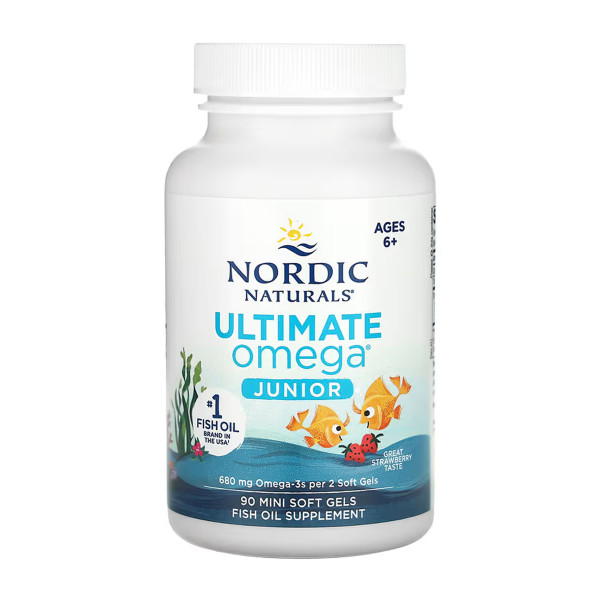    Ultimate Omega Junior - 90 міні-м'яких капсул   Ultimate Omega Junior - 90 mini softgels