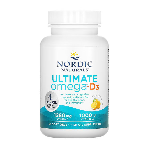    Ultimate Omega-D3 - 60 м'яких капсул     Ultimate Omega-D3 - 60 softgels