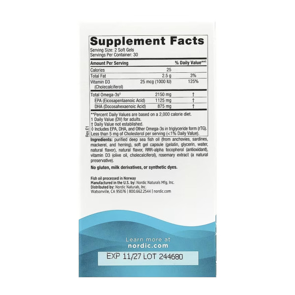 Ultimate Omega 2X D3 - 60 м'яких капсул        Ultimate Omega 2X D3 - 60 softgels
