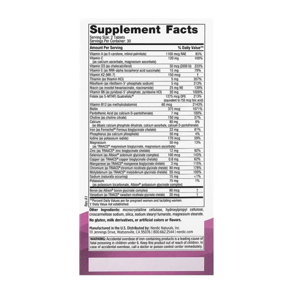 Пренатальний мультивітамін - 60 таблеток       Prenatal Multivitamin - 60 tabs