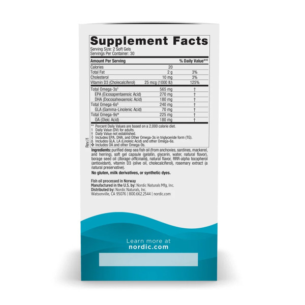   Повний Omega-D3 - 60 м'яких капсул                                  Complete Omega-D3 - 60 softgels