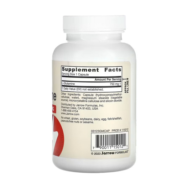 L-глутамін 750 мг - 120 капсул L-Glutamine 750mg- 120 caps
