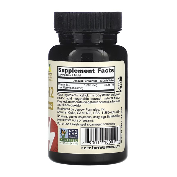 Methyl B12 Methylcobalamin 1000 mcg - 100 tabs