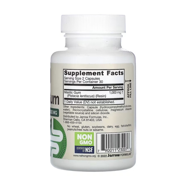 Мастична камедь 1000 мг - 60 капсул Mastic Gum 1000mg - 60 vcaps