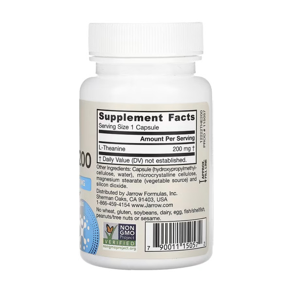 Теанін 200 мг - 60 капсул Theanine 200mg - 60 vcaps