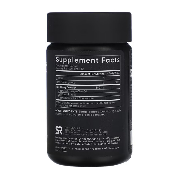 Tart Cherry 800mg - 60 softgels  Tart Cherry 800mg - 60 softgels