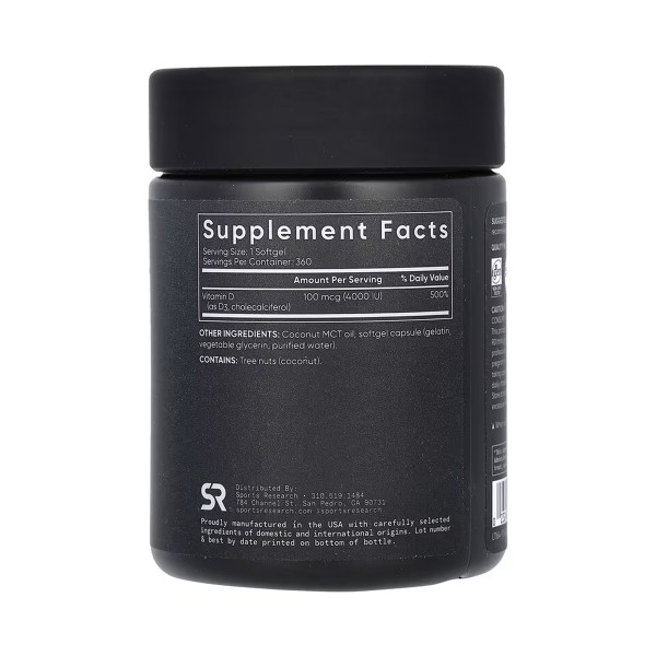 Vitamin D3 4000IU - 360 softgels  Vitamin D3 4000IU - 360 softgels