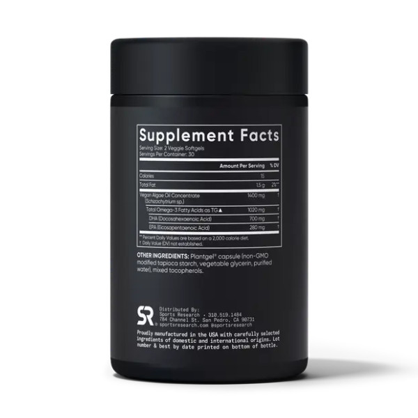 Vegan Omega-3 1400mg - 60 softgels  Vegan Omega-3 1400mg - 60 softgels