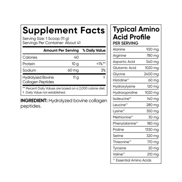 Collagen Peptides - 454g Unflavored  Collagen Peptides - 454g Unflavored