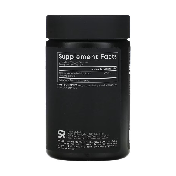 Berberine 1000mg - 120 vcaps  Berberine 1000mg - 120 vcaps
