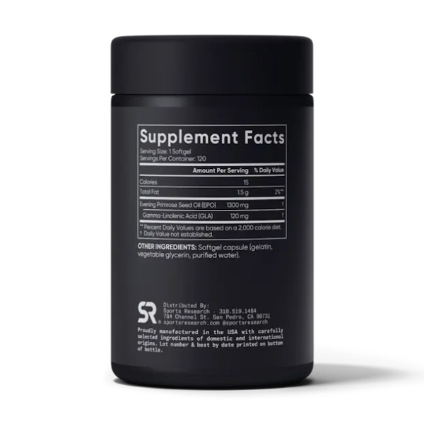 Evening Primrose Oil 1300mg - 120 softgels  Evening Primrose Oil 1300mg - 120 softgels