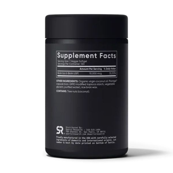Biotin 10,000mcg - 120 veg softgels