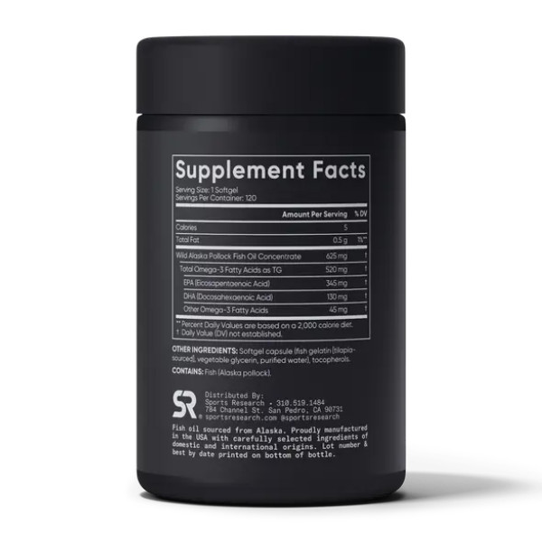 Omega-3 Fish Oil Alaska 625mg - 120 mini softgels  Omega-3 Fish Oil Alaska 625mg - 120 mini softgels