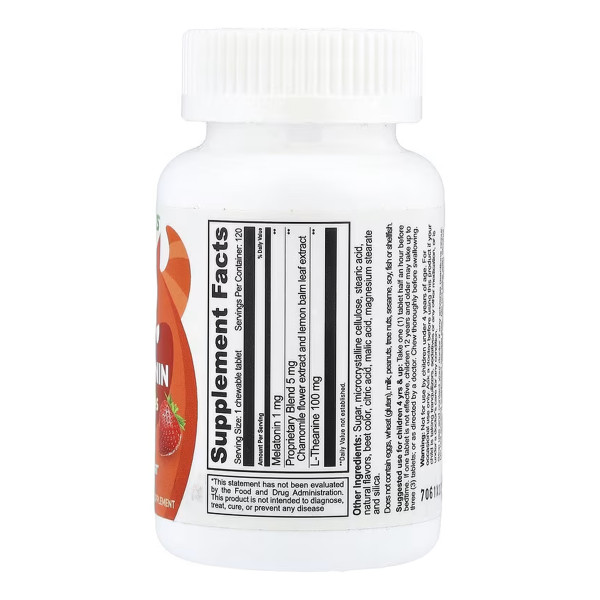 VitaWorks Kids Мелатонін 1 мг - 120 жувальних таблеток VitaWorks Kids Melatonin 1 mg - 120 chewables