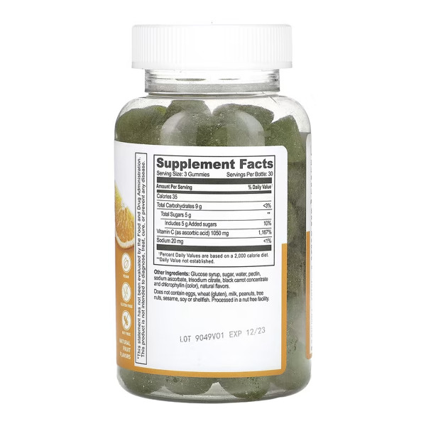 Вітамін С 1050 мг для дорослих - 90 жувальних цукерок Vitamin C 1050mg Adult - 90 gummies