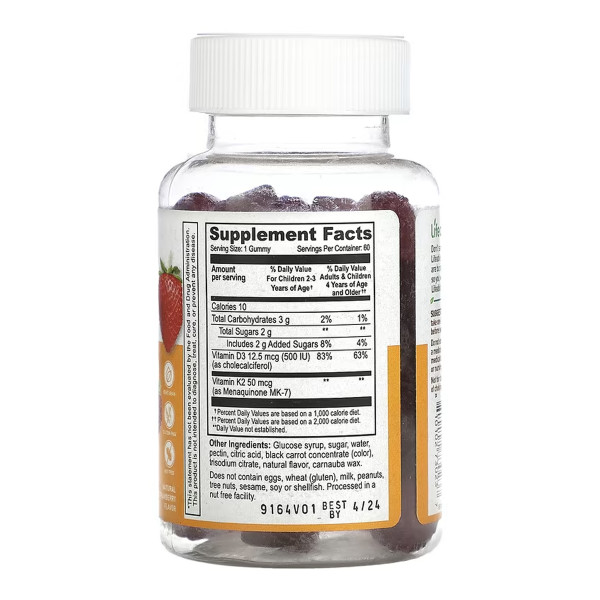 Вітамін D3 + K2 Kids - 60 гумок Vitamin D3 + K2 Kids - 60 gummies