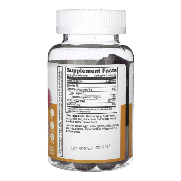 Біотин 10 000 мкг - 60 гумок Biotin 10,000 mcg - 60 gummies