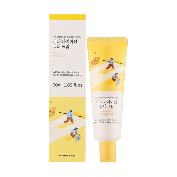 Освітлювальний крем для обличчя Round Lab Vita Niacinamide Dark Spot Cream з вітаміном C та ніацинамідом, 50 мл