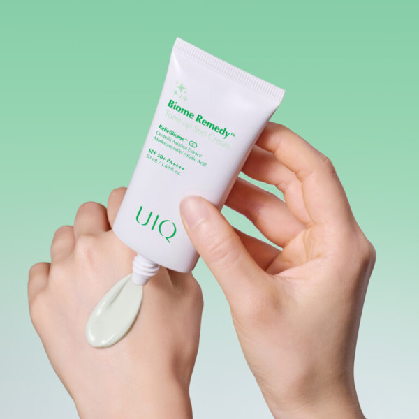 "UIQ Biome Remedy™ Tone-up Sun Cream Green 50 ml Сонцезахисний крем з зеленим тоном"